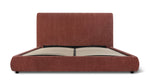 Cama con almacenamiento Dream con cabecera alta, King, caramelo
