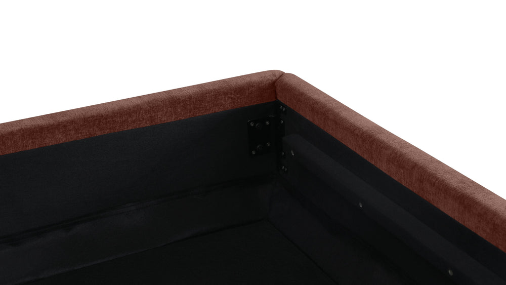 Cama con almacenamiento Dream, King, caramelo