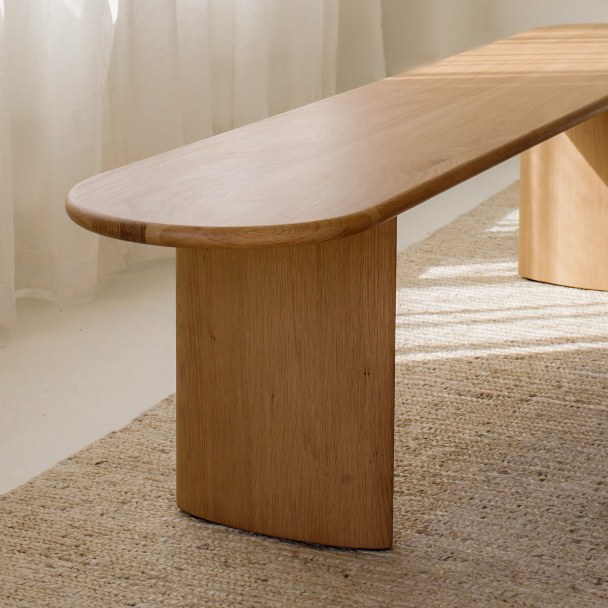 Union Bench, para 3 personas, roble blanco
