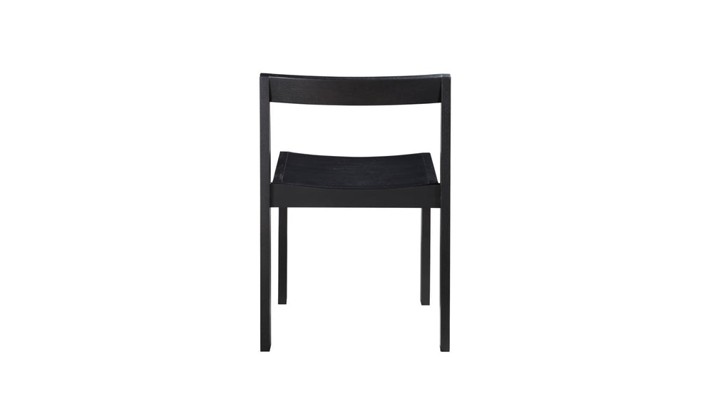 Silla de comedor Plane (Juego de dos), Roble negro
