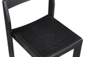 Silla de comedor Plane (Juego de dos), Roble negro