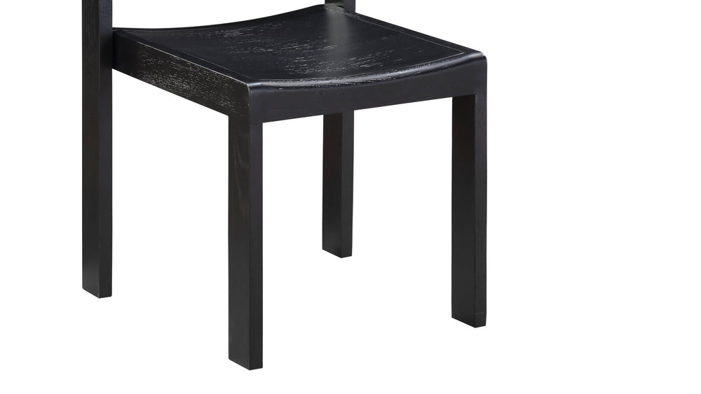 Silla de comedor Plane (Juego de dos), Roble negro