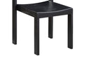 Silla de comedor Plane (Juego de dos), Roble negro