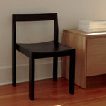 Silla de comedor Plane (Juego de dos), Roble negro