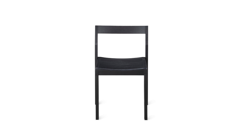 Silla de comedor Plane (Juego de dos), Roble negro