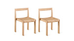 Silla de comedor Plane (juego de dos), roble