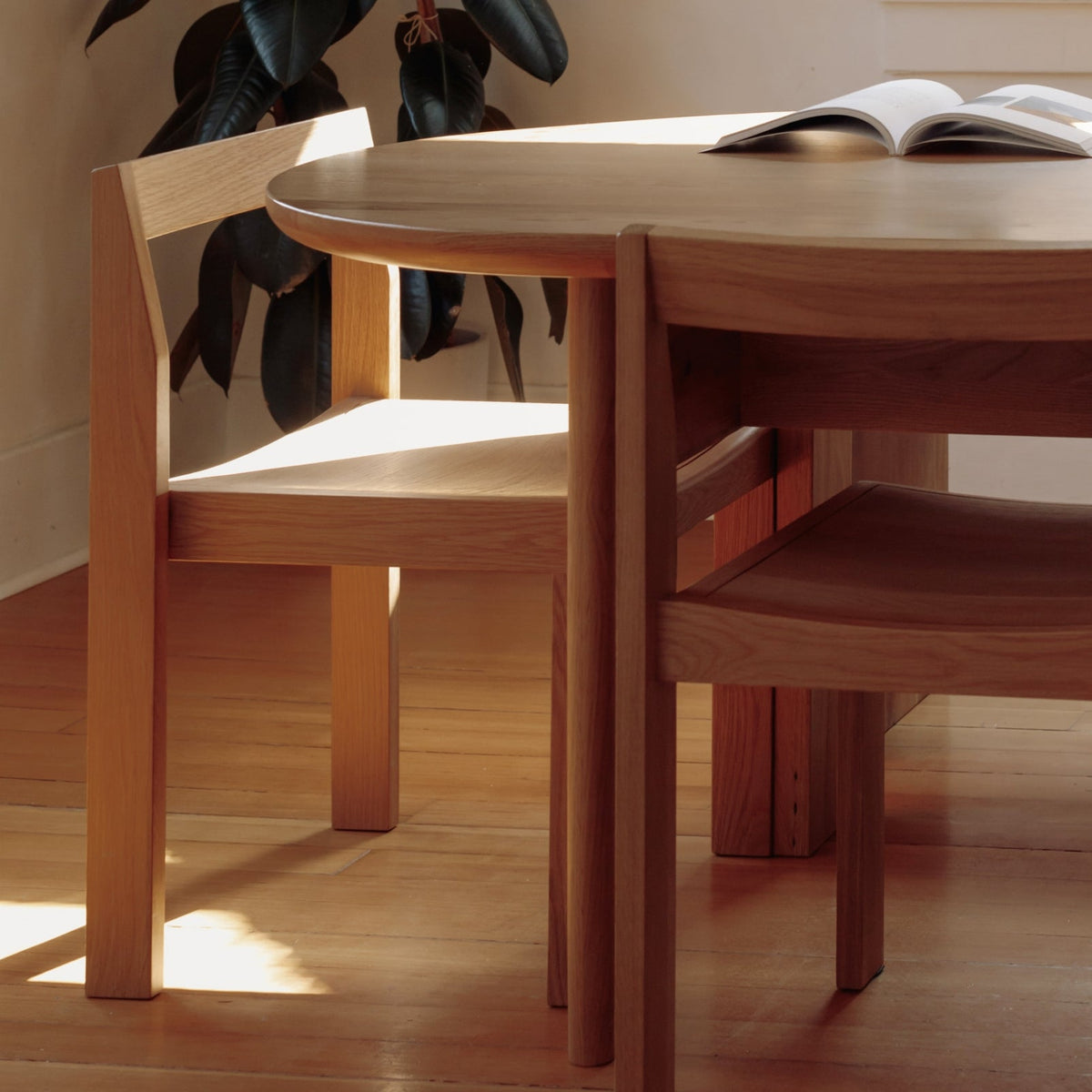 Silla de comedor Plane (juego de dos), roble
