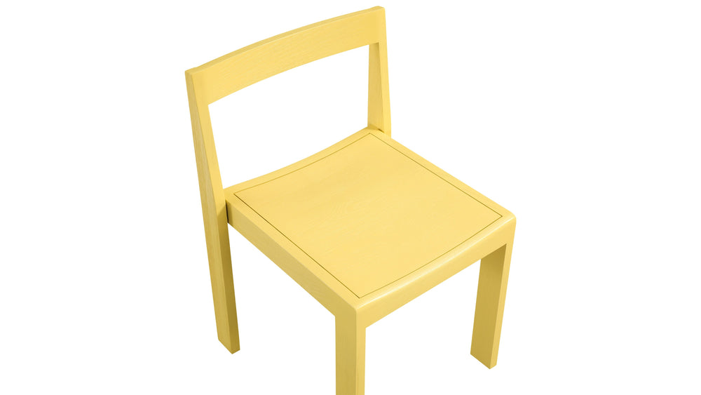 Silla de comedor Plane (juego de dos), limón