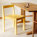 Silla de comedor Plane (juego de dos), limón