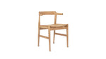 Silla de comedor con asiento en madera de fresno negro