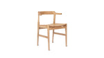 Silla de comedor con asiento en madera de fresno negro