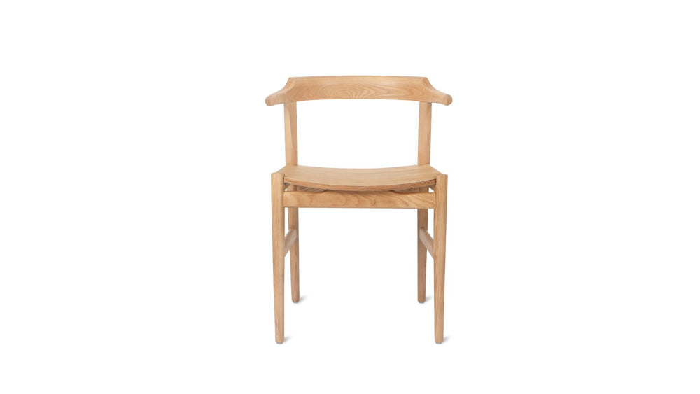 Silla de comedor con asiento en madera de fresno negro
