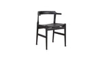 Silla de comedor con asiento en madera de fresno negro