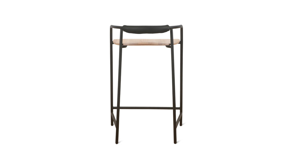 Banqueta de altura para mostrador — negra