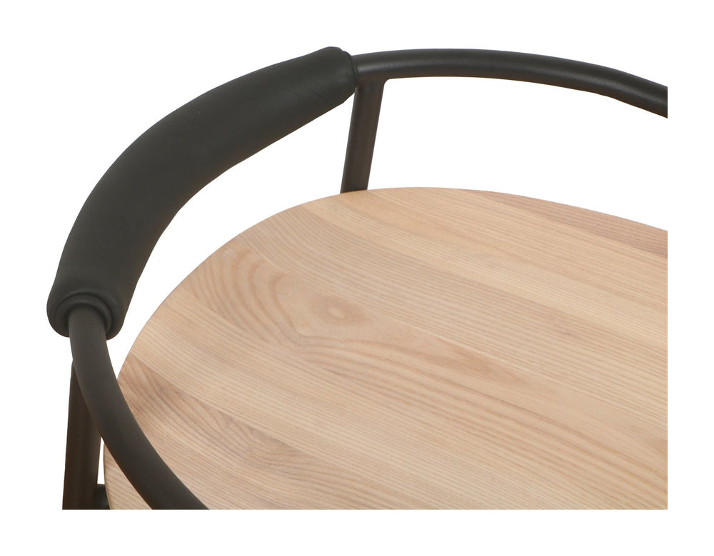 Banqueta de altura para mostrador — negra