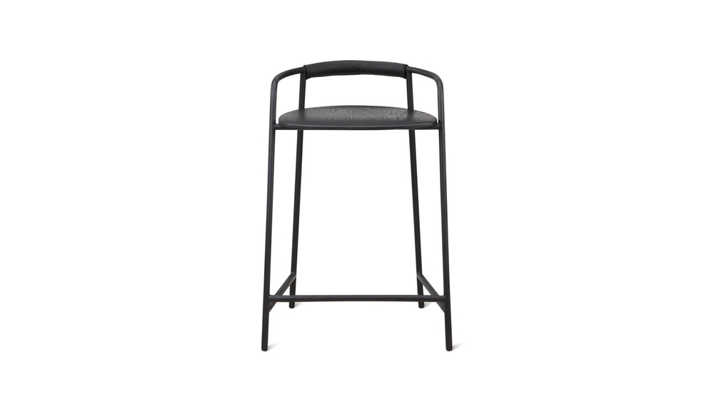 Banqueta de altura para mostrador — negra