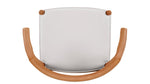 Silla de comedor Tuck In con cojín negro, roble teñido