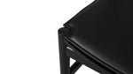 Silla de comedor Tuck In con cojín negro, fresno negro
