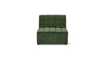Quilt Silla sin brazos, verde musgo