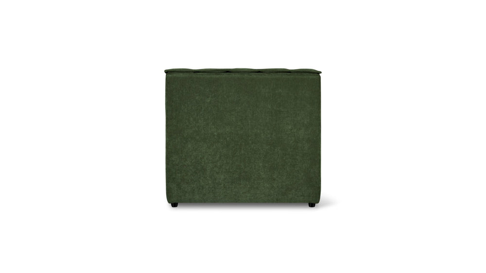 Quilt Silla sin brazos, verde musgo