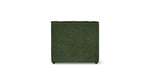 Quilt Silla sin brazos, verde musgo