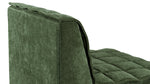 Quilt Silla sin brazos, verde musgo