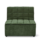 Quilt Silla sin brazos, verde musgo