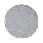 Cojín de asiento redondo, fieltro gris
