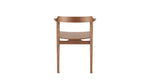 Silla de comedor Tuck In, asiento de madera, nogal teñido