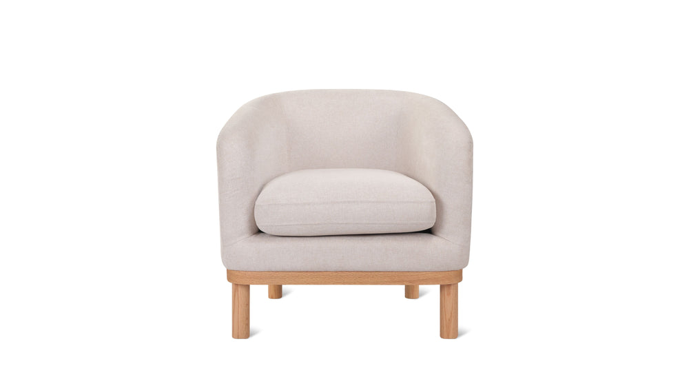 Sillón lounge Smooth Moves, café con leche