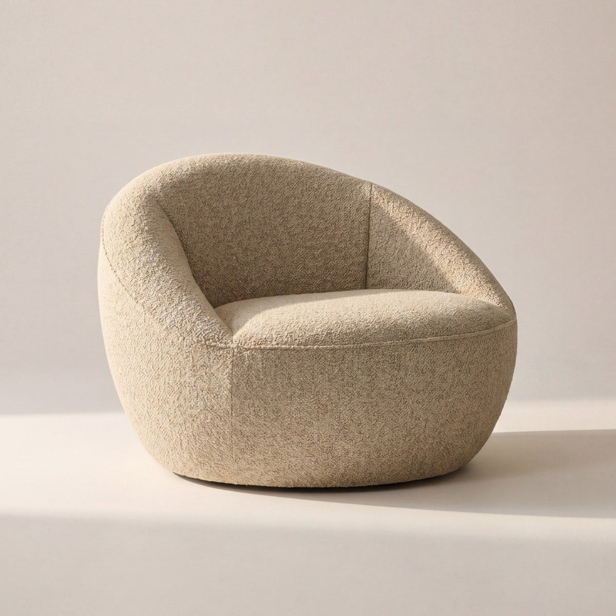 Sillón giratorio Round Trip, avena