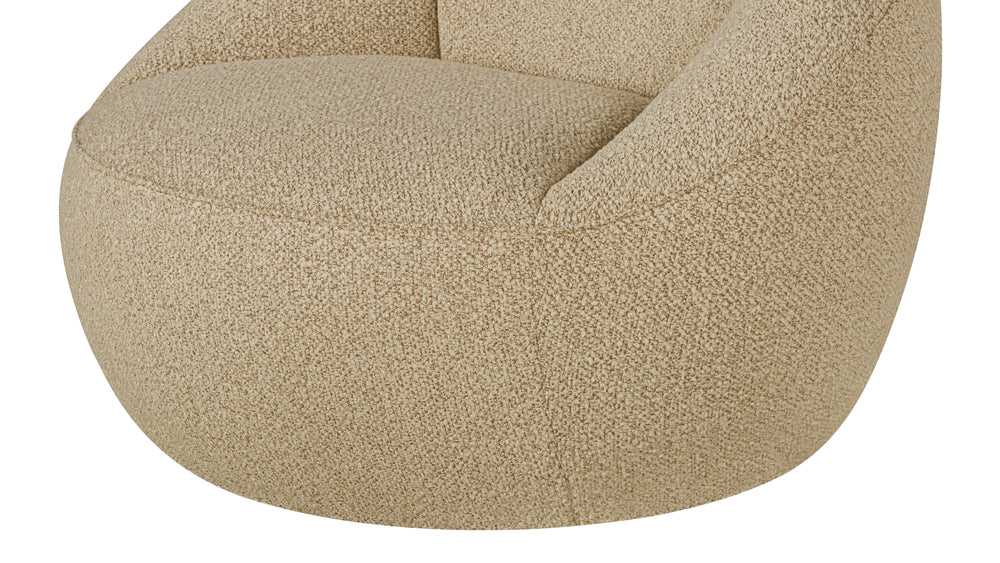 Sillón giratorio Round Trip, avena
