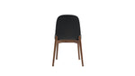 Silla de comedor Dine In (juego de dos), roble/cuero negro