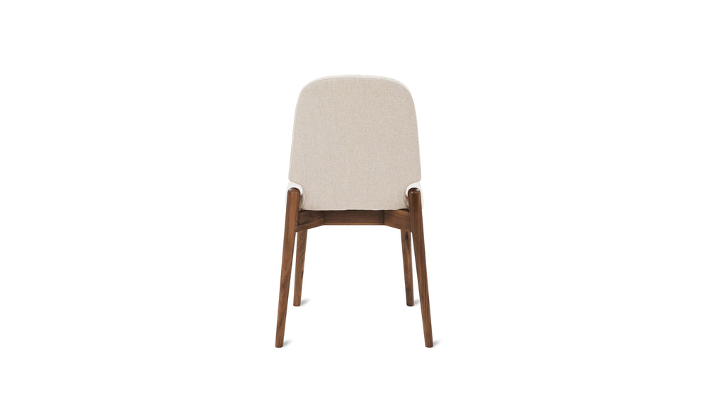 Silla de comedor Dine In (juego de dos), nogal/duna