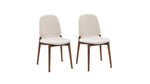 Silla de comedor Dine In (juego de dos), nogal/duna