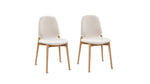 Silla de comedor Dine In (juego de dos), nogal/duna