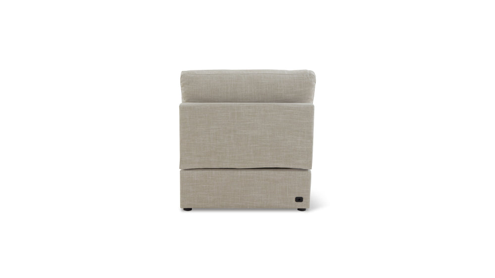 Lift Off Silla reclinable eléctrica sin brazos, gris claro