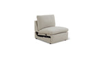 Lift Off Silla reclinable eléctrica sin brazos, gris claro