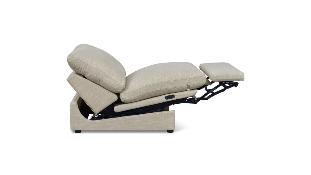 Lift Off Silla reclinable eléctrica sin brazos, gris claro
