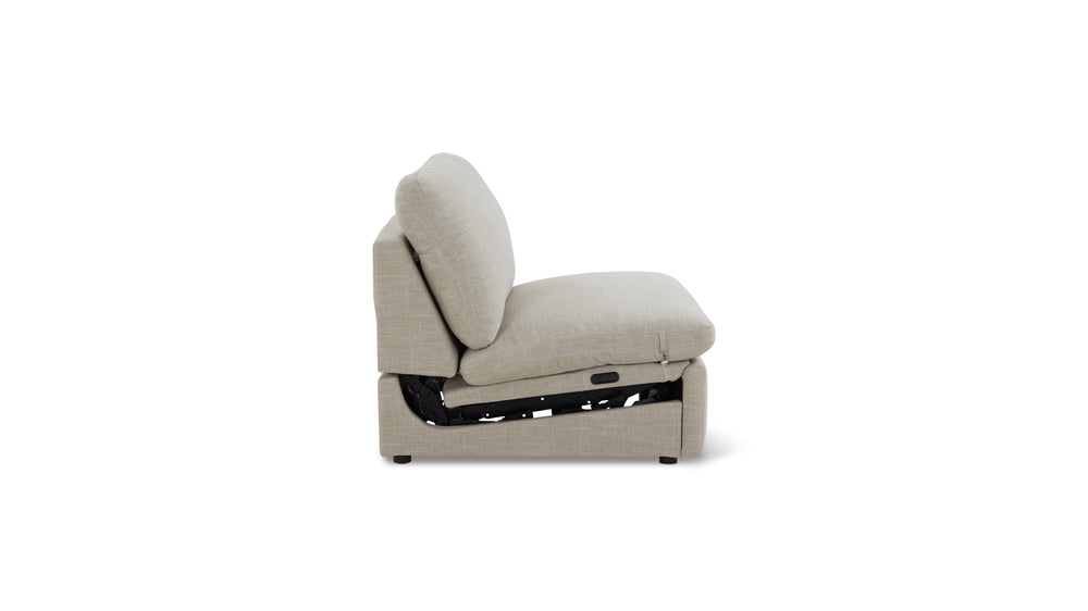 Lift Off Silla reclinable eléctrica sin brazos, gris claro