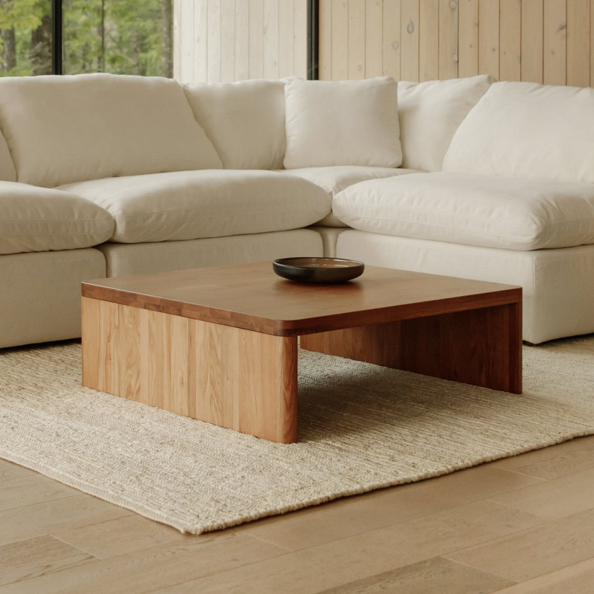 Mesa de centro Form, cuadrada, roble