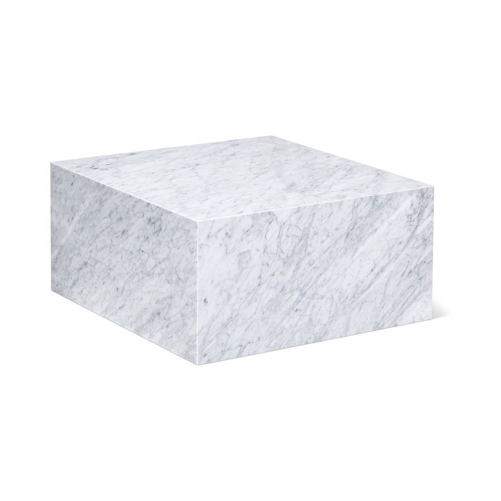Mesa de centro Align, tamaño regular, mármol Carrara
