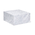 Mesa de centro Align, tamaño regular, mármol Carrara