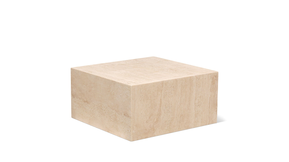 Mesa de centro Align, regular, travertino