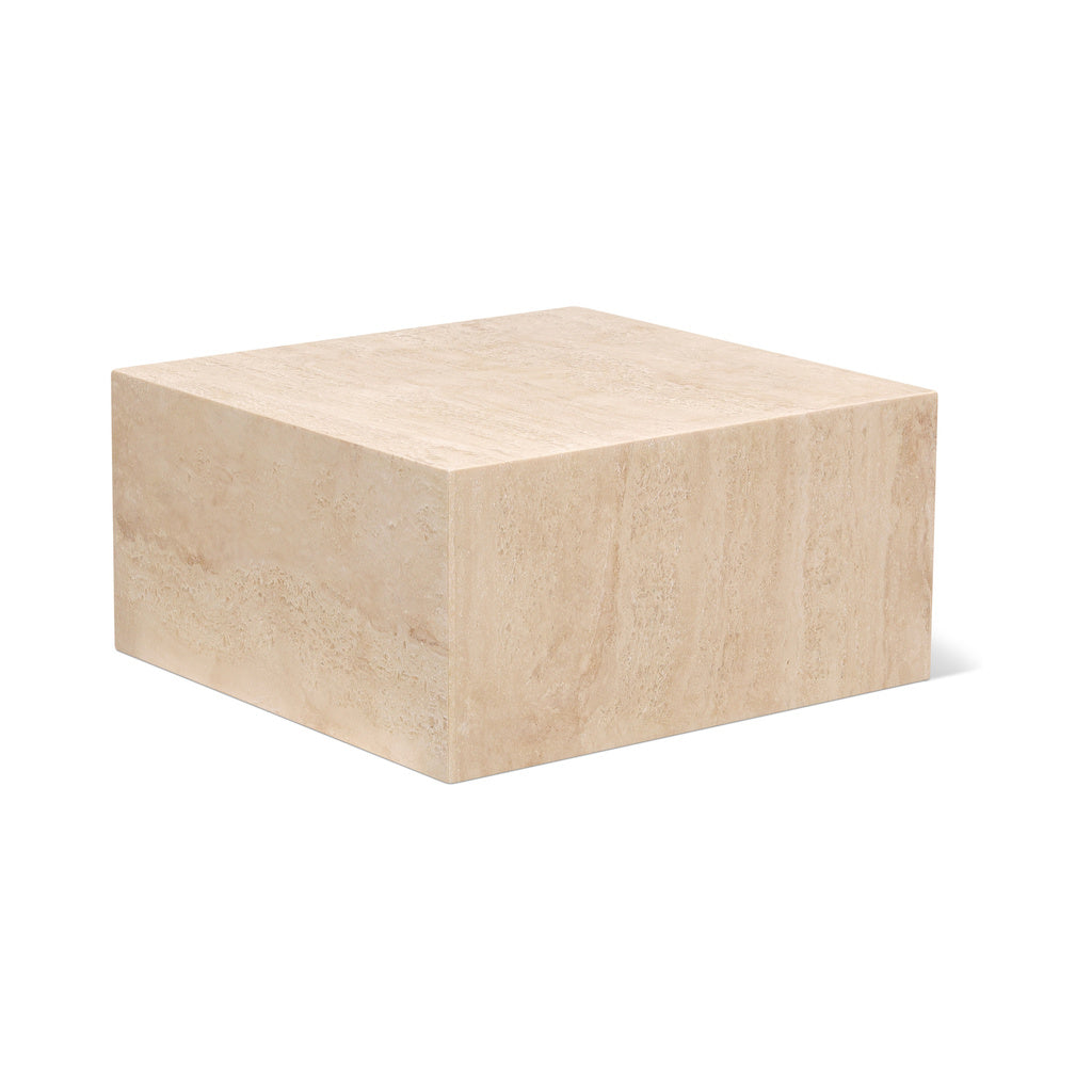 Mesa de centro Align, regular, travertino
