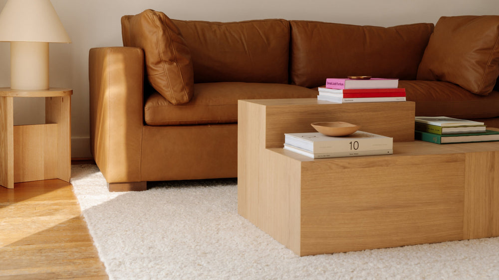 Mesa de centro Align, escalonada, roble