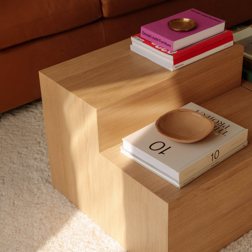 Mesa de centro Align, escalonada, roble