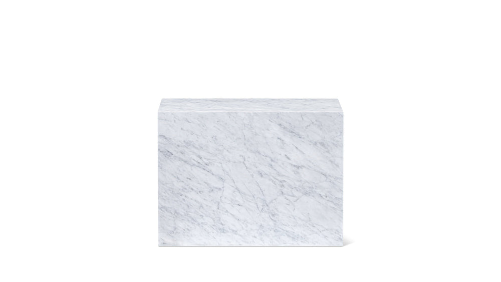 Mesa de centro Align, de varios niveles, mármol Carrara