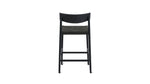 Banqueta de mostrador Dinner Guest, roble negro/ asiento de papercord negro