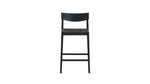 Banqueta de mostrador Dinner Guest, roble negro/ asiento de papercord negro